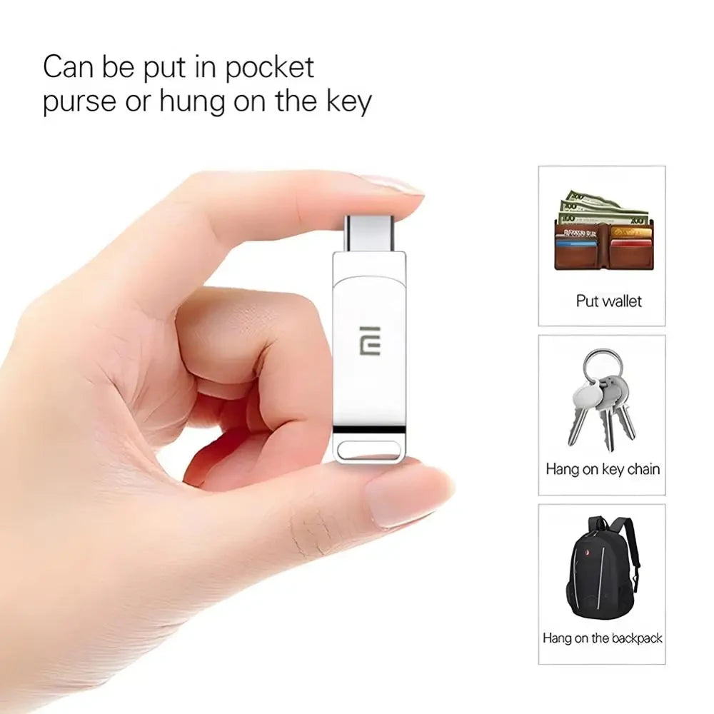 Xiaomi Type C USB Flash Drives 2TB Pendrive USB 3.0 Interface Pen Drive OTC Large Capacity 16TB U Disk Memory Stick For Phone PC