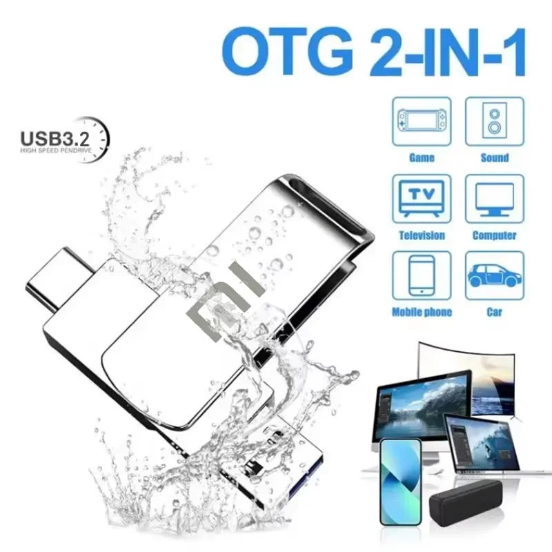 Xiaomi Type C USB Flash Drives 2TB Pendrive USB 3.0 Interface Pen Drive OTC Large Capacity 16TB U Disk Memory Stick For Phone PC
