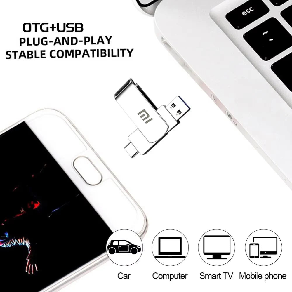 Xiaomi Type C USB Flash Drives 2TB Pendrive USB 3.0 Interface Pen Drive OTC Large Capacity 16TB U Disk Memory Stick For Phone PC