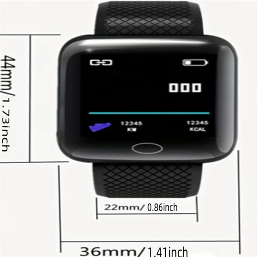Multifunction Smart Watch For Men Women Kids Message Remind Music Control Sport Step Calories D13 Smartwatch Alarm Clock 116Plus