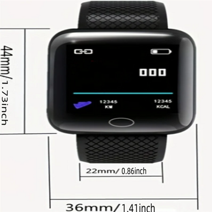 Multifunction Smart Watch For Men Women Kids Message Remind Music Control Sport Step Calories D13 Smartwatch Alarm Clock 116Plus