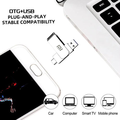 Xiaomi Type C USB Flash Drives 2TB Pendrive USB 3.0 Interface Pen Drive OTC Large Capacity 16TB U Disk Memory Stick For Phone PC